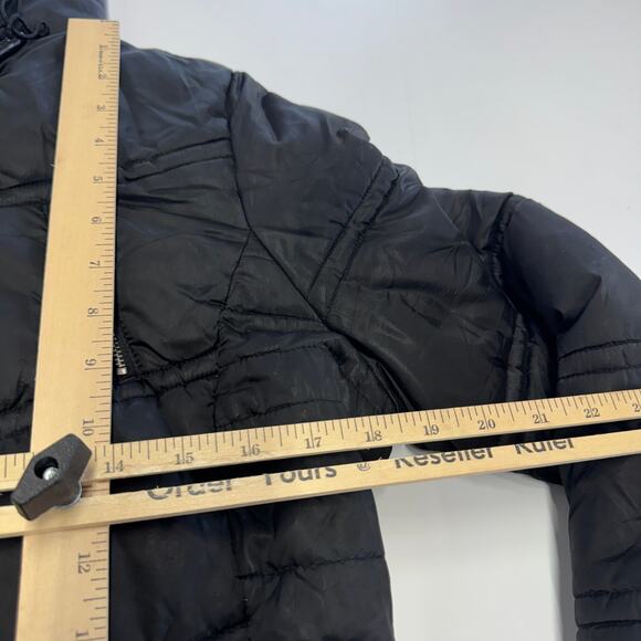 Laundry by Shelli Segal Coat Womens Medium Black Quilted Puffer Midi - Picture 8 of 9